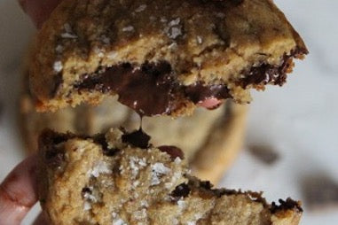 Making Easy Salted Chocolate Chip Cookies at Home